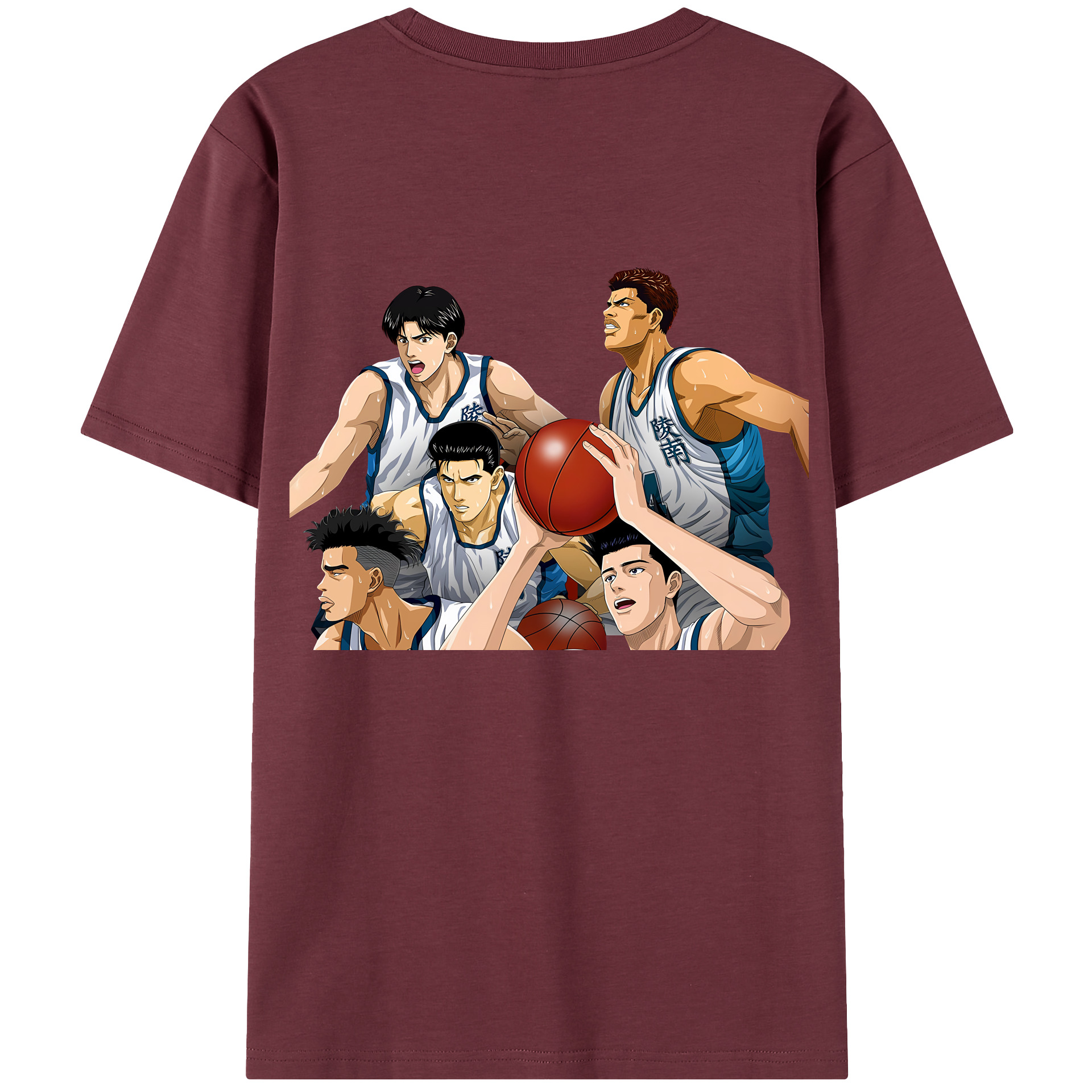 SLAM DUNK／スラムダンク 綿100％半袖Tシャツ（背面プリント）